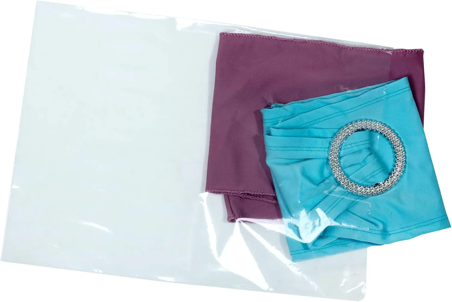 100 Clear Plastic Bags with Handles - 12"x15" Glossy Retail Shopping Bags for Small Business, Boutique, Gift and Trade Show