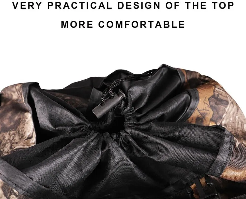 100L Camping Hiking Backpack, Large Military Tactical Backpack Waterproof Travel Daypack Survival Rucksack Bushcraft Backpack Lightweight Outdoor Camping Bag,Digital Camo