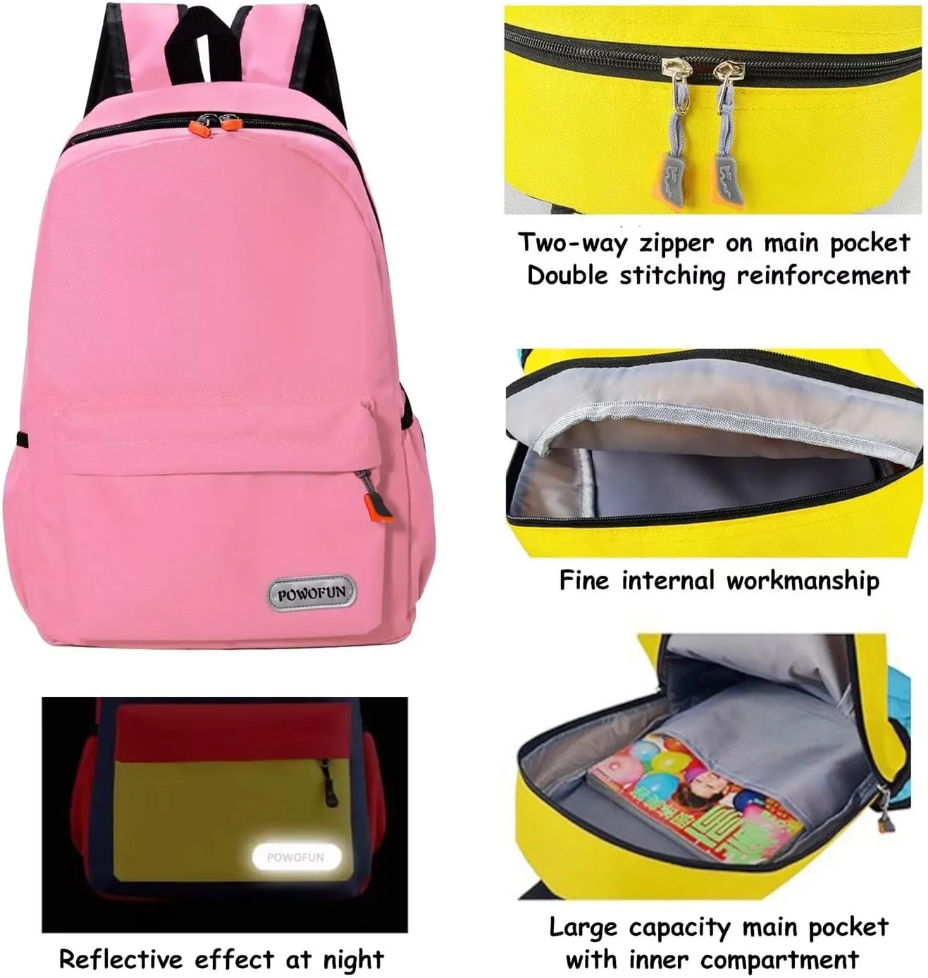 15 inch Kids Backpack Lightweight Elementary School bag Kindergarten Bookbag Casual Travel Daypack