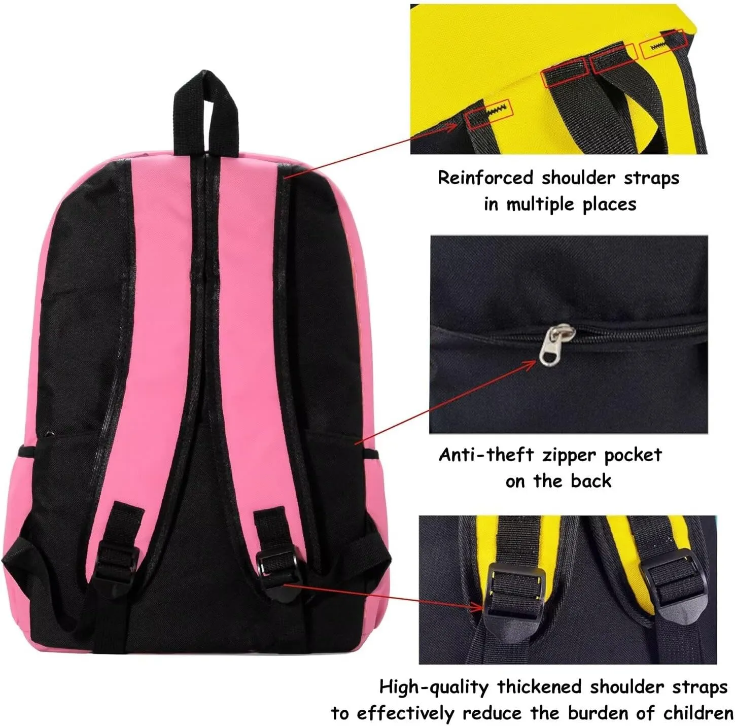 15 inch Kids Backpack Lightweight Elementary School bag Kindergarten Bookbag Casual Travel Daypack