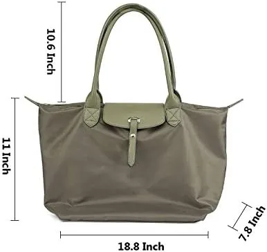 18.8 Inch Womens Handbag Waterproof Satchel Purse Handbag, Tote Bag for Women