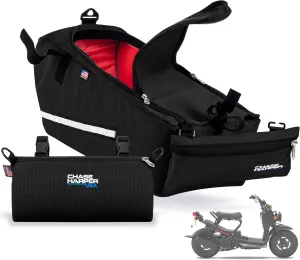 2020 Ruckus Value Pack - 5000 Under The Seat Bag and 105000 Barrel Bag Bundle - Compatible with All Honda Ruckus Model Years - Black Value Pack