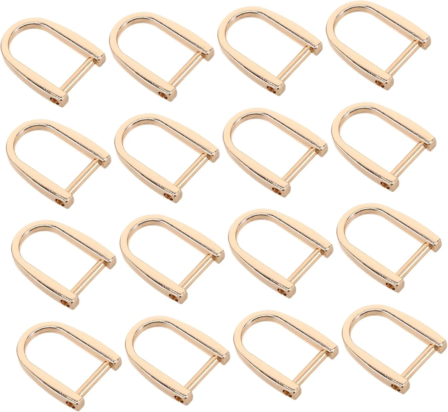 20pcs Horseshoe Buckle Hardware for Luggage Zinc Alloy Slide Buckles Swivel Hooks Travel Bag Latch Diy Sewing Accessories Modern Design