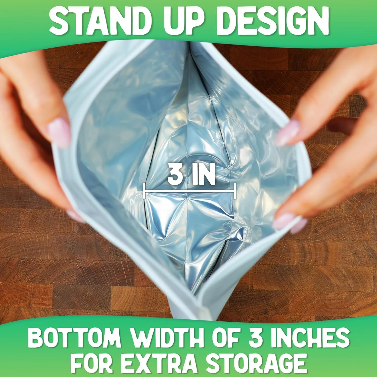 250 Count Exit Bags Measuring 12x9x3 - Premium Squeeze to Open Resealable White Zip-Locking Exit Bag - Airtight Pouch Giant Ziplock Bags for Storage The Exit Ziplock Mylar Pouch