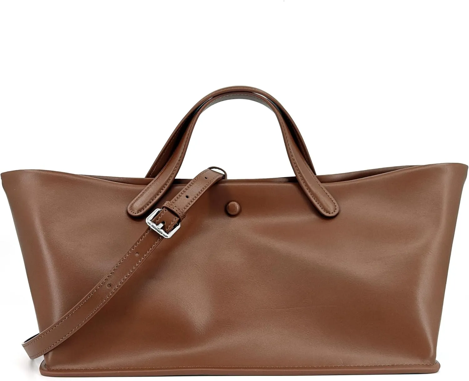 2Pcs Set, Large Leather/Canvas Tote Bag for Women, Casual Designer Detachable Crossbody Shoulder Bag,Top Handle Purse