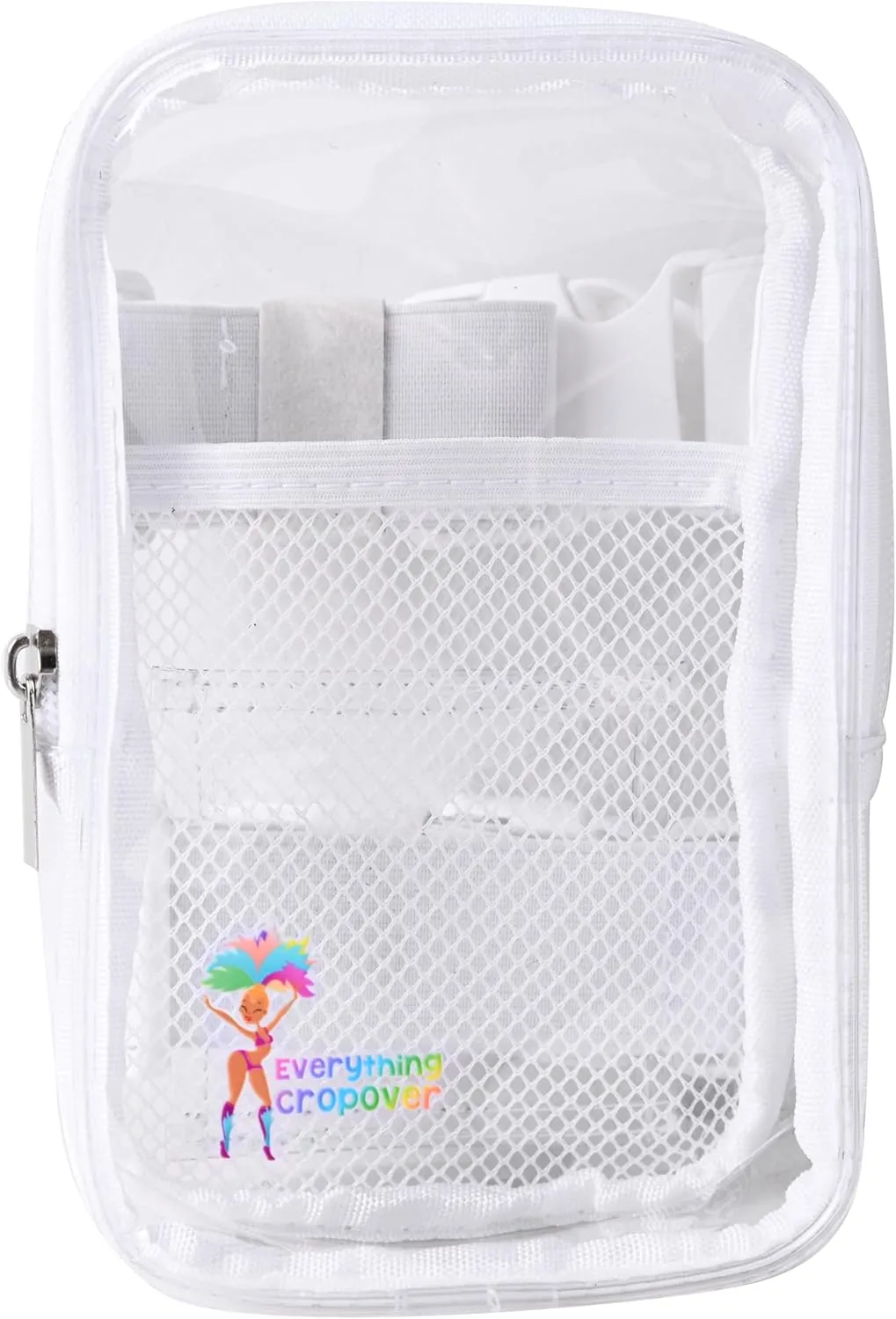 3-IN-1 Thigh Bag Fanny Pack Crossbody | Stadium Leg Harness Waist Bag | Rave Leg Pack with Buckles | Clear