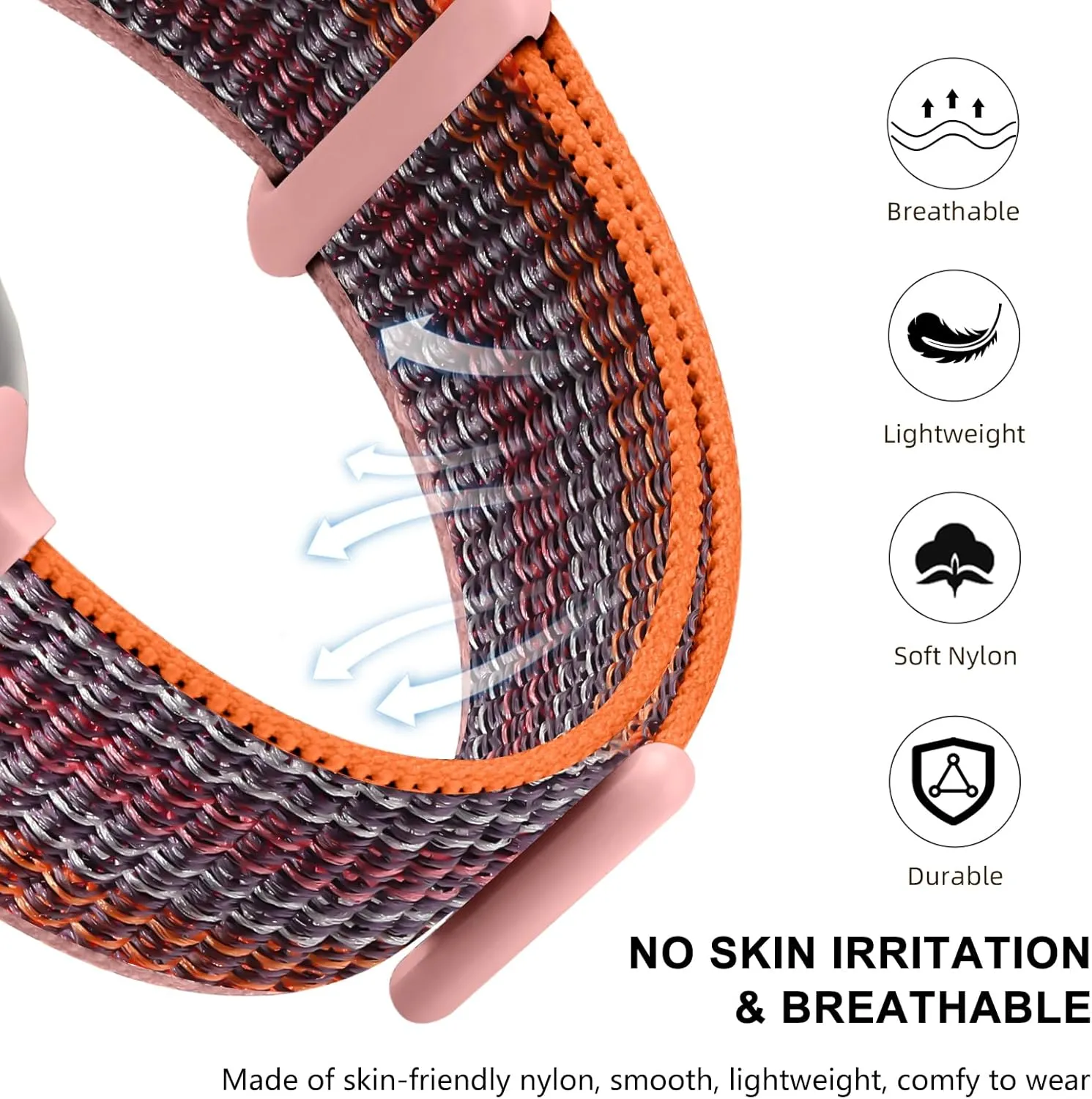 3 Pack Band Compatible with Apple Watch Band 38mm 40mm 41mm 42mm 44mm 45mm 46mm 49mm Women Men, Breathable Braided Woven Fabric Nylon Sport Loop Strap for iWatch SE Ultra Series 10 9 8 7 6 5 4 3 2 1