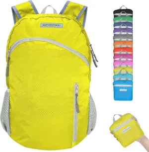 35L Foldable Waterproof Backpack For Outdoor Sports Travel Inside Wet Clothes Compartment Packable For Multiple
