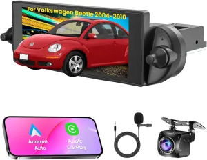 [4 64G]Car Radio for Volkswagen Beetle 2004-2010 with Wireless Carplay&Android Auto, 6.8 inch IPS Touchscreen Android 13 VW stereo support Bluetooth/Hi-Fi Audio/GPS/Wifi/FM Radio/SWC AHD Backup Camera