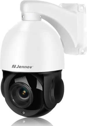 4K 8MP Outdoor PTZ IP POE Camera with Pan Tilt 20X Optical Zoom & Human Detection, Speed Dome Security Camera with 320ft IR Night Vision, Auto Tracking, Hikvision Onvif Compatible