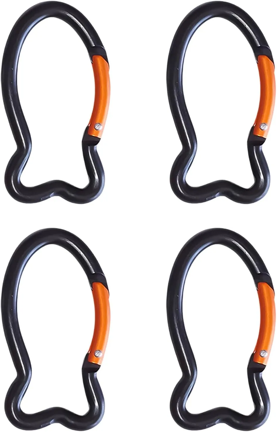 4Pcs Fish Shape Carabiner Clip KeyRings Carabiner Keychains Metal Spring Hook For Purse Handbag Hardware