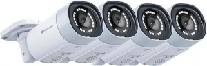 4xMicroseven Open Source 4K/8MP UltraHD 3840x2160 PoE 2 Two-Way Talk,Wide Angle,Amplified Mic&Speaker,256GB Slot,IR On/Off Outdoor IP Camera,Day&Night,Human Detection,FTP,Cloud,Web,CMS, Broadcasting