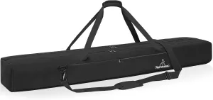60" Multifunctional Tripod Bag, Heavy Duty Tripod Carrying Case with Dual Compartment for Music Stand, Mic Stand, Speakers Stand, Tripods, Lights, Boom Stand, Cameras, Monopods Stand