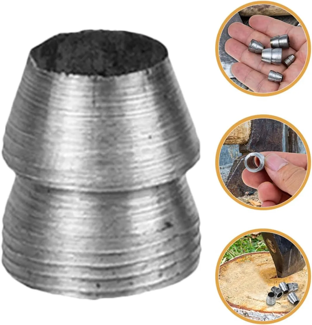 6pcs Iron Wedge for Hammer Handle Axe Installation Supplies Sturdy Tapered Wedges for Tool Reinforcement Durable and Easy to Install Gardening Accessories