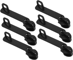 6pcs Suitcase Slider Zipper Repair Kit Zipper Repair Tool Fix Zipper Removable Rescue Replacement Universal Zipper Replacement Kit Zip Replacement Puller Zip Fixer Black Zinc Alloy