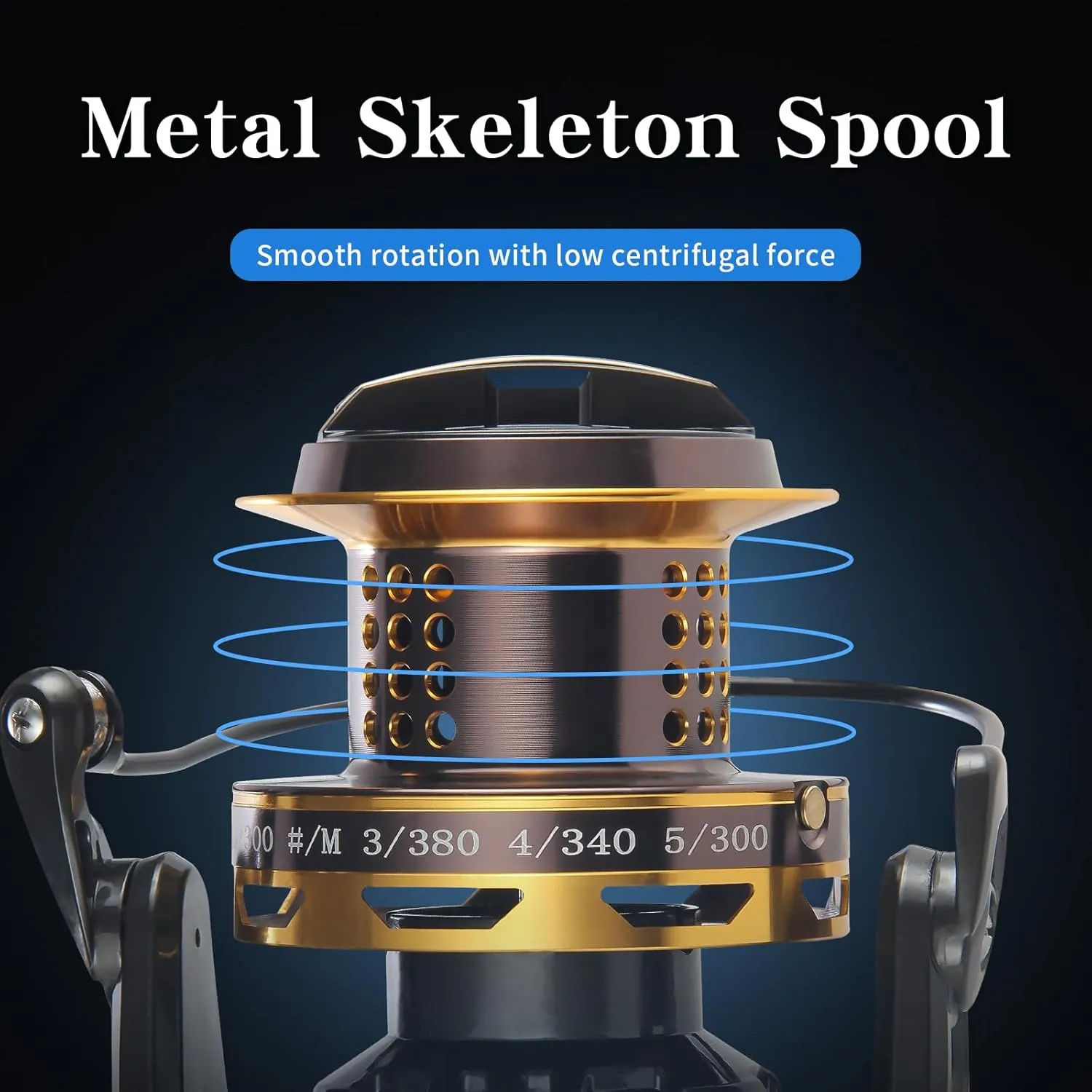 8000/10000/12000 Big Game Surf Spinning Fishing Reel,20KG Drag Power. Backlash-Free Bearings,Metal Reel Seat,Zinc Alloy Gear for Saltwater Inshore and Offshore Fishing