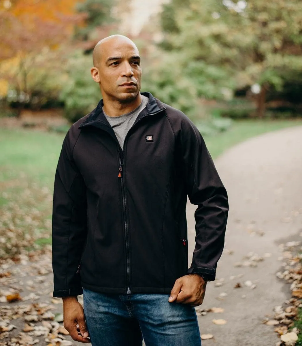ActionHeat Mens Heated Jacket for Hunters, Skiers, Campers Soft Shell Machine Wash Heats up to 150 Degrees up to 6 Hrs