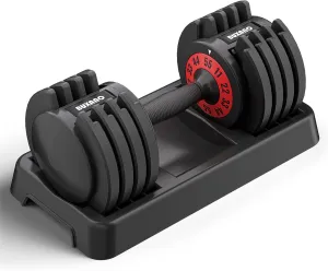 Adjustable 55LB Dumbbell - 5 in 1 Weight Dumbbell with Anti-Slip Metal Handle, Perfect for Full Body Workout Fitness