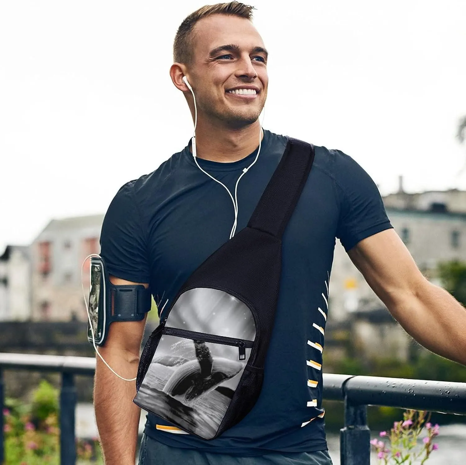 Adjustable Fanny Waist Pack Pouch, Crossbody Durable Runners Bag Wallet for Sports Cycling Gym Hiking Fitness Women Men