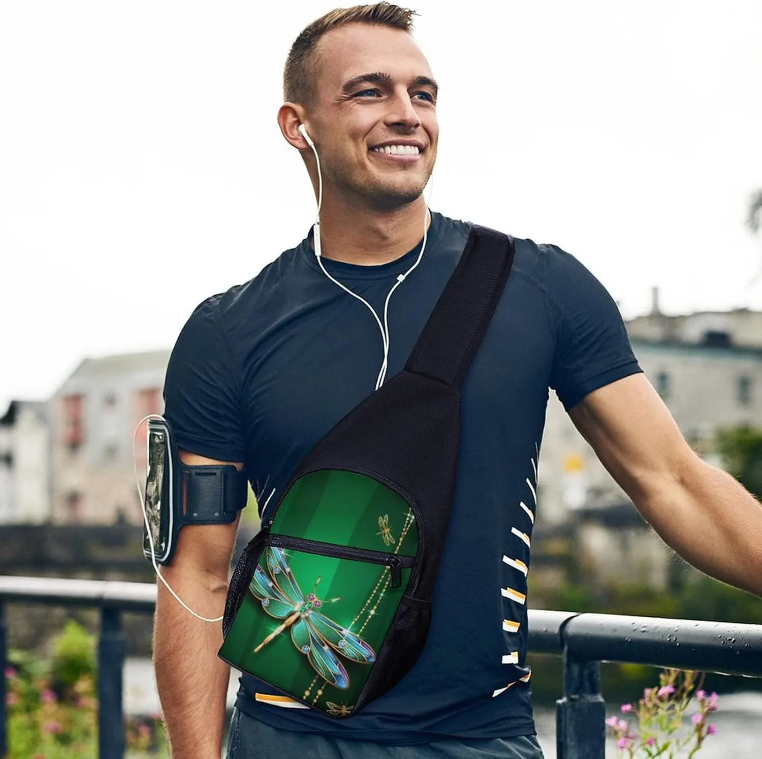 Adjustable Fanny Waist Pack Pouch, Crossbody Durable Runners Bag Wallet for Sports Cycling Gym Hiking Fitness Women Men