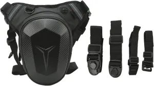Adjustable Motorcycle Drop Leg Bag Multifunctional Outdoor Thigh Bag Motorcycle with Reflective Strip Water Proof Waist Pack for Outdoor Hiking Traveling Fishing (Carbon Fiber)
