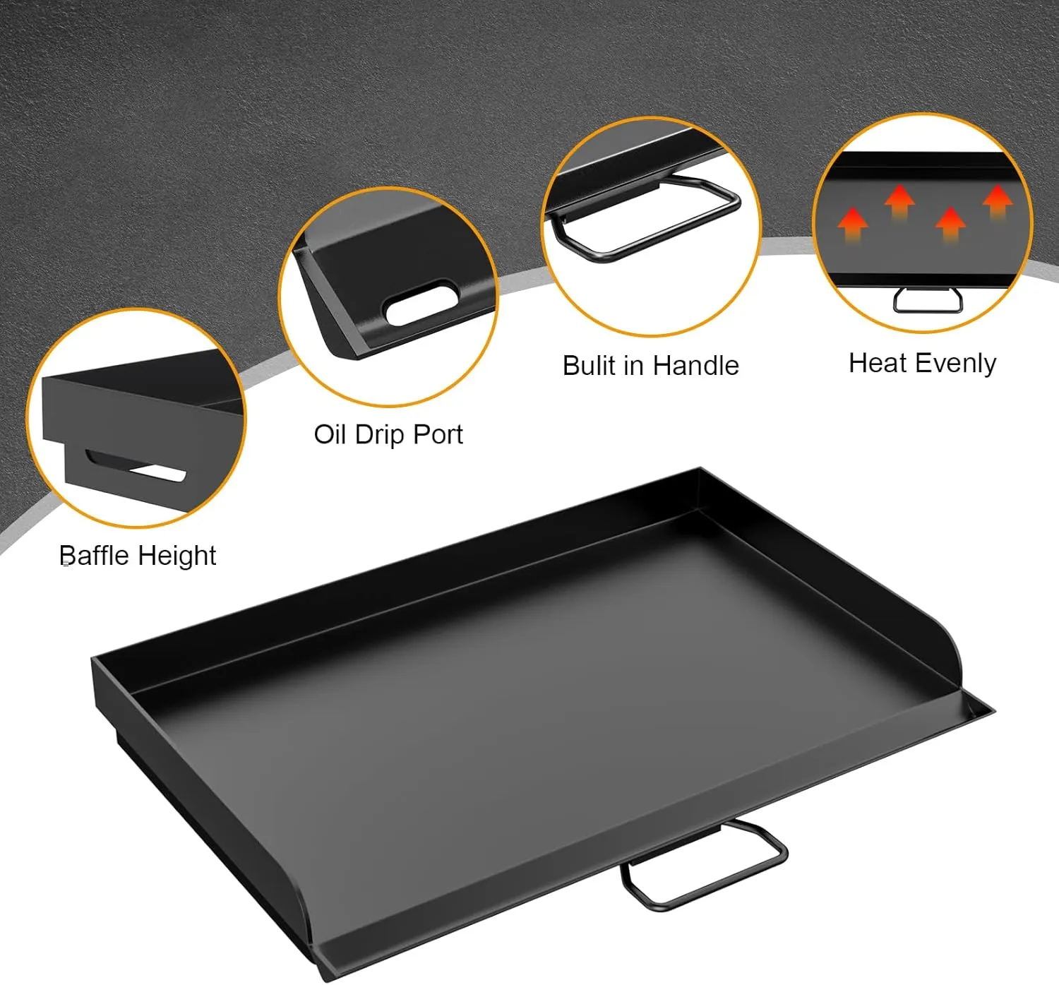 AJinTeby 16" x 24" Flat Top Griddle for Camp Chef Stove, 16 inch 2 Burner Fry Griddle Top for Camp Chef Tahoe, Expedition 3X, Big Gas Grill 16, Replacement for Camp Chef SG90 Griddle