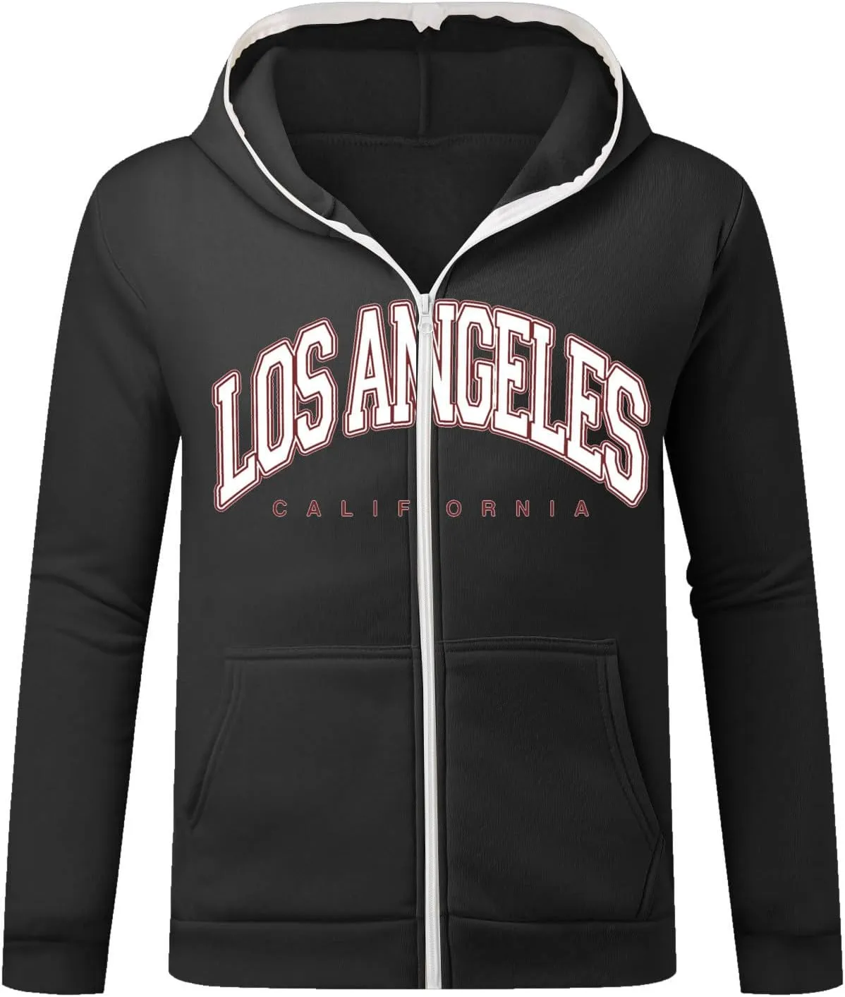 Alalaso Mens Hoodie Sweaters Cotton Long Sleeve Midweight Jersey with Hood Print Graphic Loose Fit Stylish Pullover