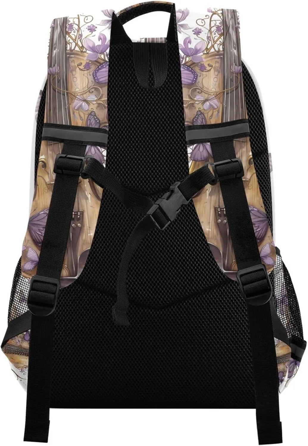 ALAZA Violin Butterfly Music Backpacks for Girls Boys Elementary School Bag Kids Bookbag Personalized Laptop Travel Daypack Students Rucksack