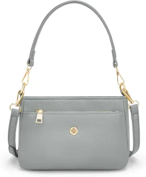 ALYSSA Crossbody Bags for Women, PU Leather Women's Shoulder Handbag Ladies Top-Handle Bag Satchel Purse