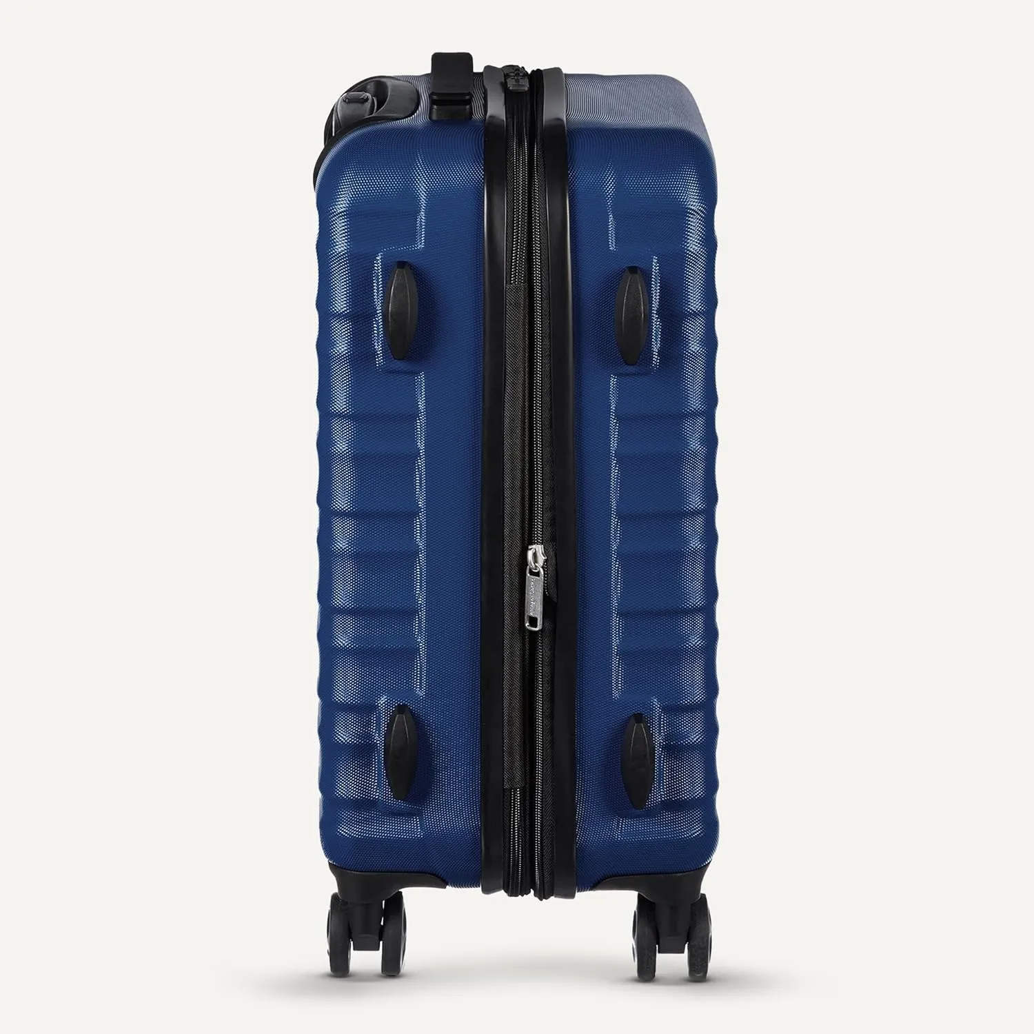 Amazon Basics 30" Hardside Large Checked Luggage, Hardshell Suitcase With Wheels, Expandable For Up to 15% More Space, With Scratch-Resistant Surface, Four Multi-directional Wheels, Navy Blue
