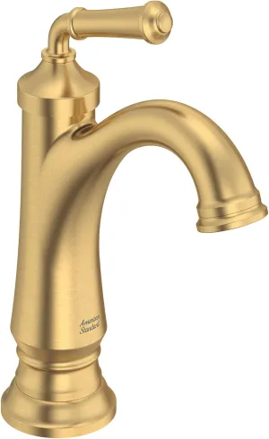 American Standard 7052107.GN0, Delancey Single Hole Single-Handle Bathroom Faucet 1.2 GPM , Brushed Cool Sunrise (Gold)