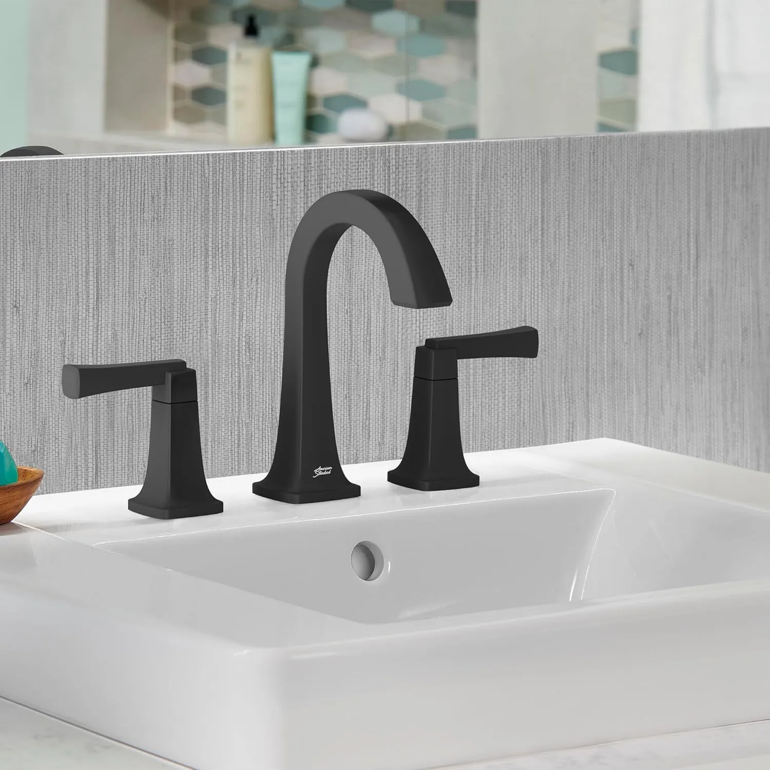 American Standard 7353801.013, Townsend 8-Inch Widespread 2-Handle Bathroom Faucet 1.2 GPM, Polished Nickel