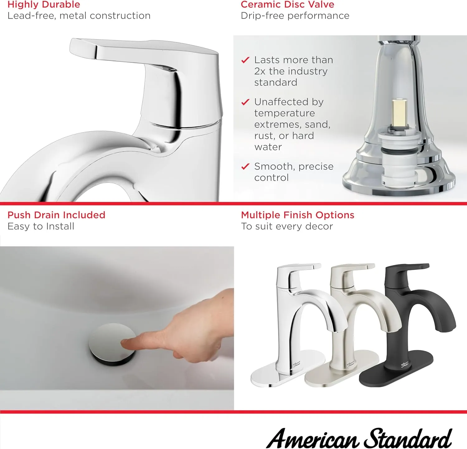American Standard 7429101.002, Becklow Single-Handle Bathroom Faucet , Chrome