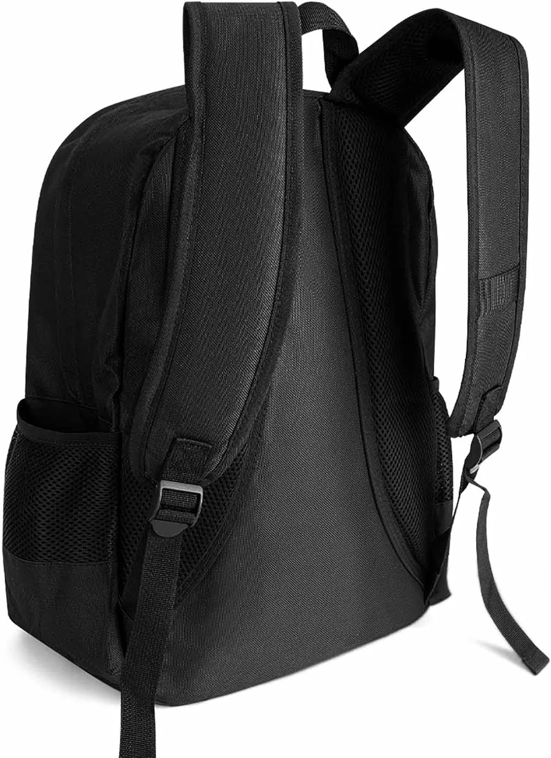 American Thin Blue Line Flag Retro Art Backpack Polyester Anti-Theft Multipurpose Bookbag Large Capacity Laptop Book Bag Rucksack With Side Pockets