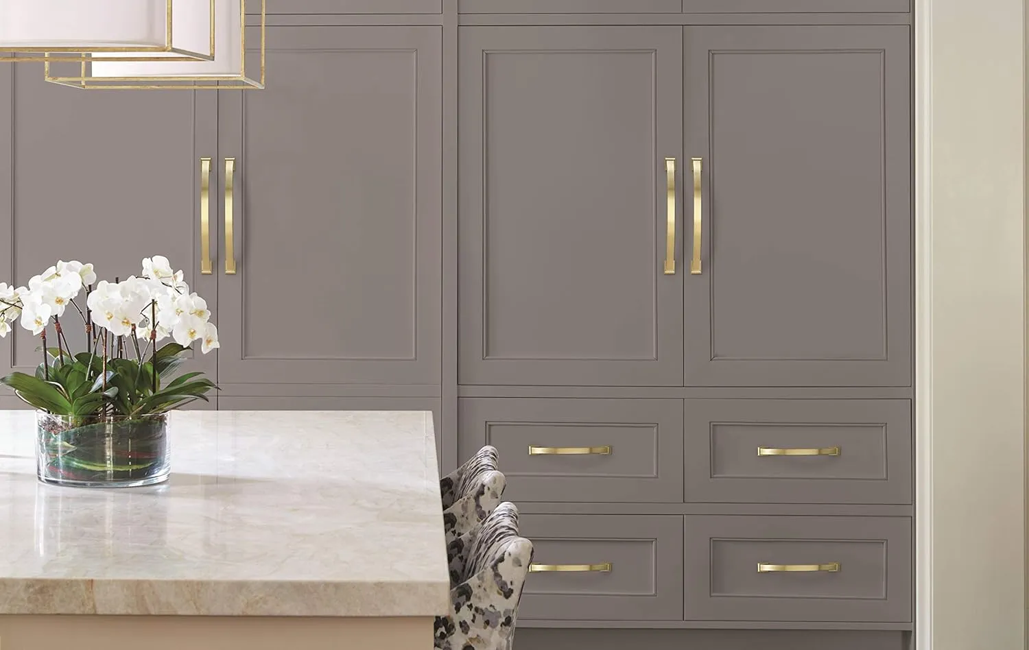 Amerock | Appliance Pull | Golden Champagne | 8 inch (203 mm) Center to Center | Candler | 1 Pack | Drawer Pull | Drawer Handle | Cabinet Hardware