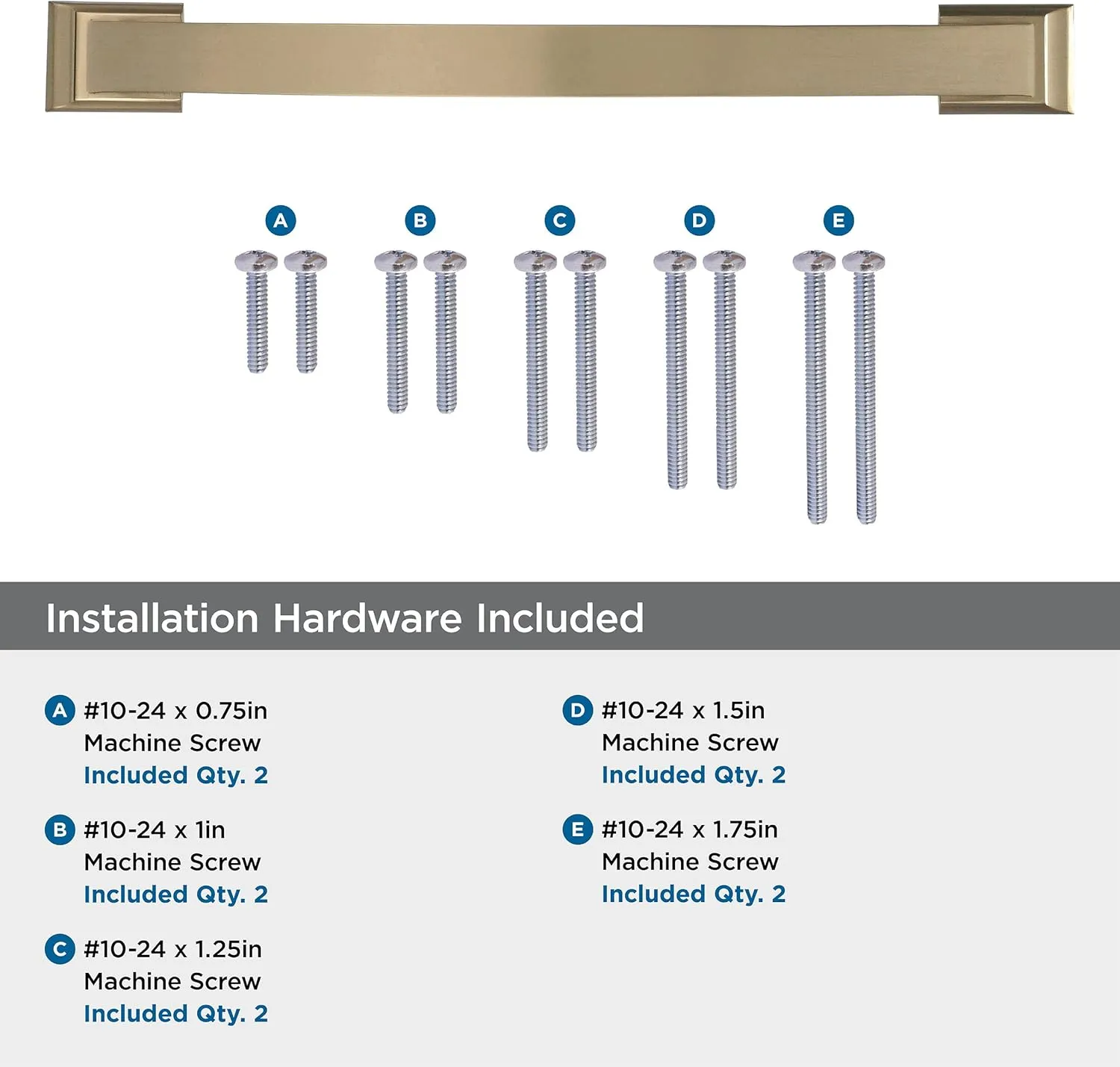 Amerock | Appliance Pull | Golden Champagne | 8 inch (203 mm) Center to Center | Candler | 1 Pack | Drawer Pull | Drawer Handle | Cabinet Hardware