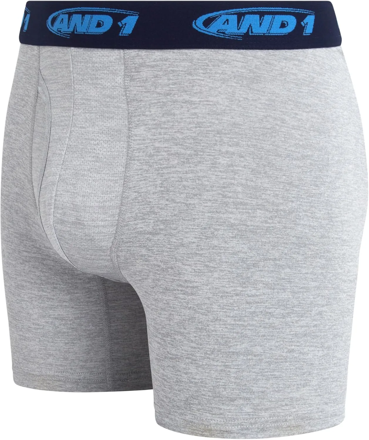 AND1 Mens Boxer Briefs - 5 Pack Stretch Performance Mens Underwear Boxers with Functional Fly Pouch (Sizes: S-3XL)