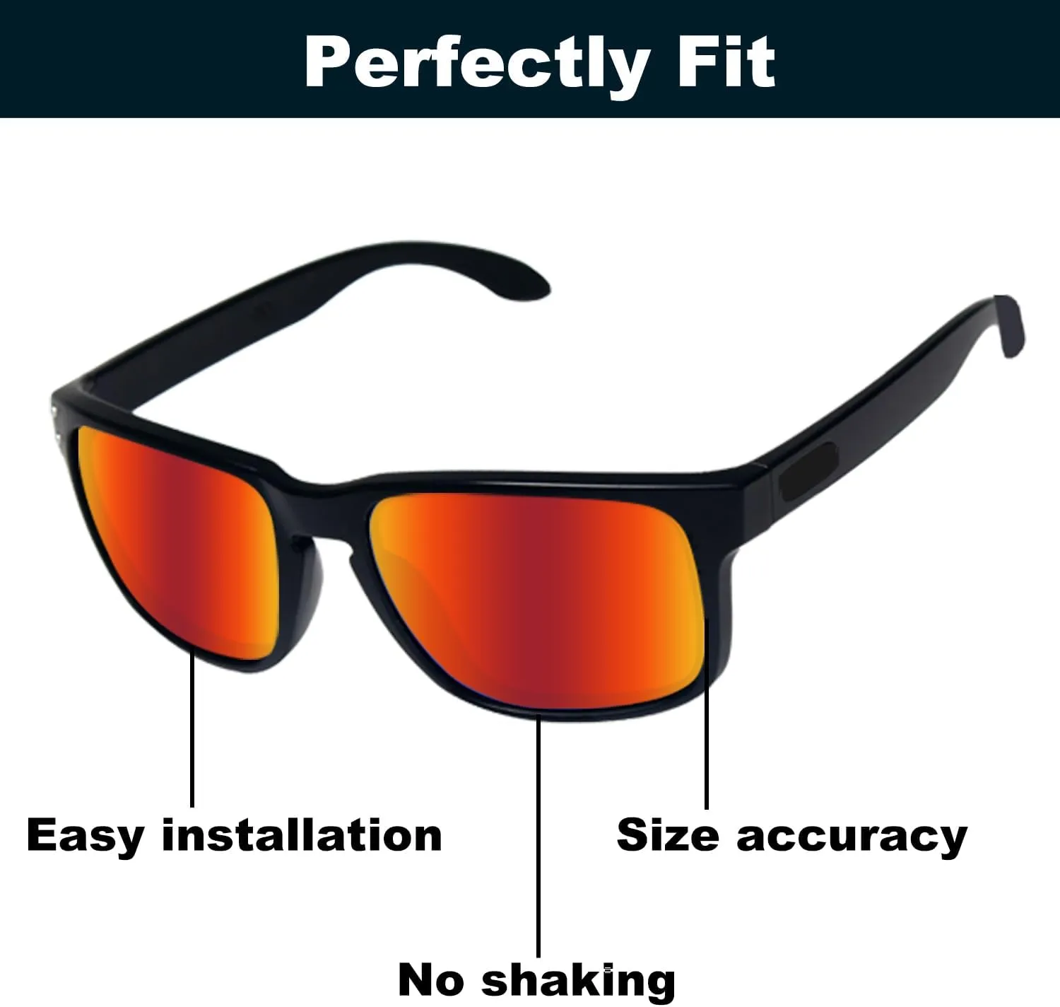 Anti-Saltwater Polarized Replacement Lenses for Oakley Fives Squared 2 Pair Pack