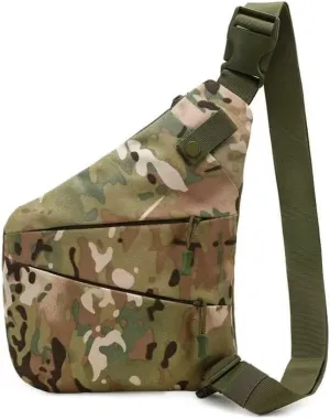 Anti Theft Crossbody Bag,Sling Bag for Women Men,Multi-pocket Chest Shoulder Bag for Travel, Sport, Work, Fishing