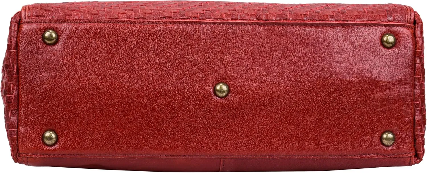 ANTONIO VALERIA Alexis Leather Tote/Top Handle Shoulder Bag for Women