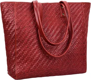 ANTONIO VALERIA Alexis Leather Tote/Top Handle Shoulder Bag for Women