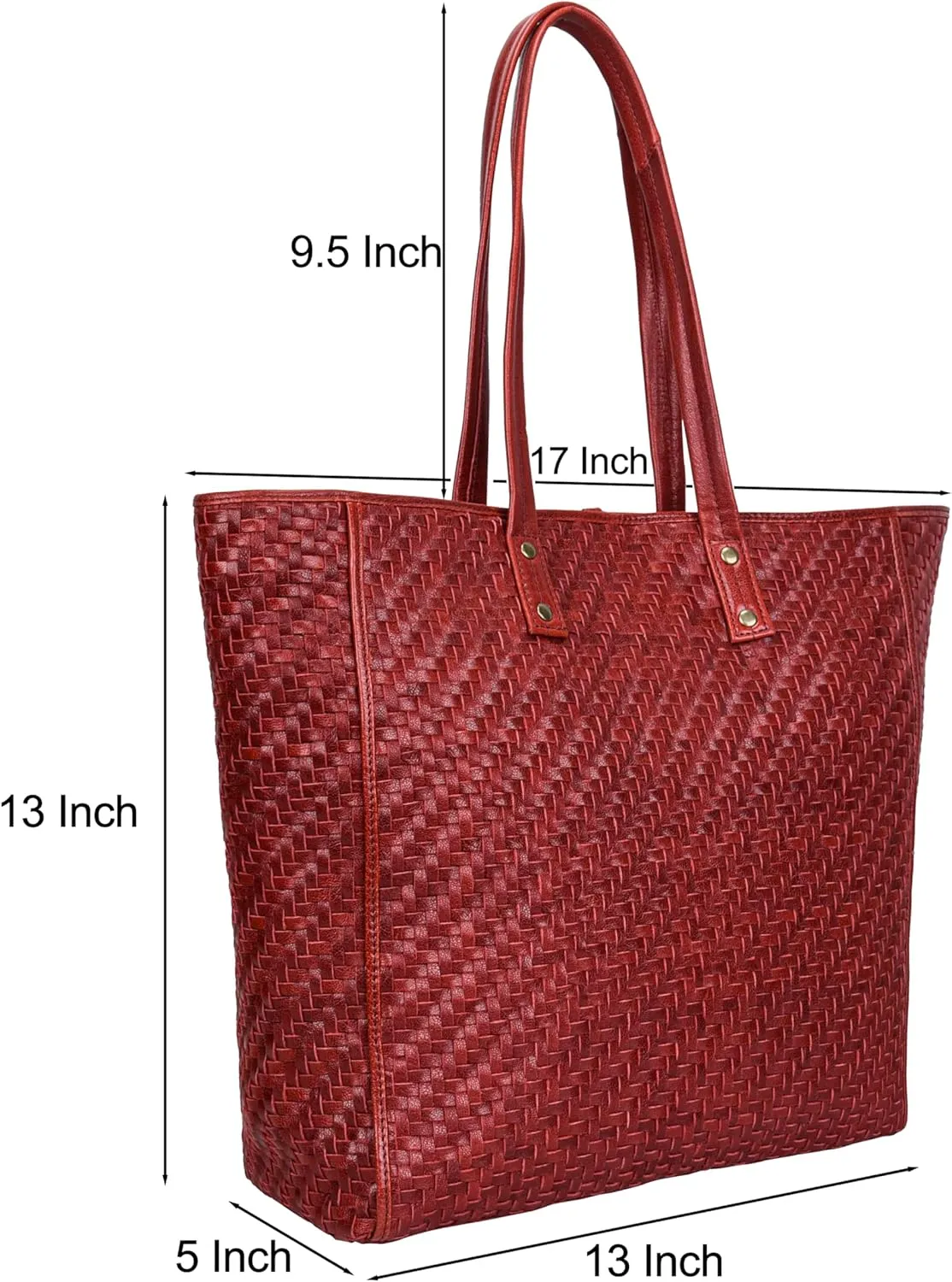ANTONIO VALERIA Alexis Leather Tote/Top Handle Shoulder Bag for Women