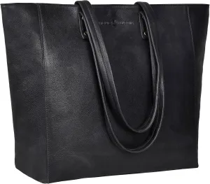 ANTONIO VALERIA Alexis Leather Tote/Top Handle Shoulder Bag for Women