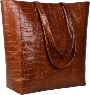 ANTONIO VALERIA Ava Leather Tote/Top Handle Shoulder Bag for Women