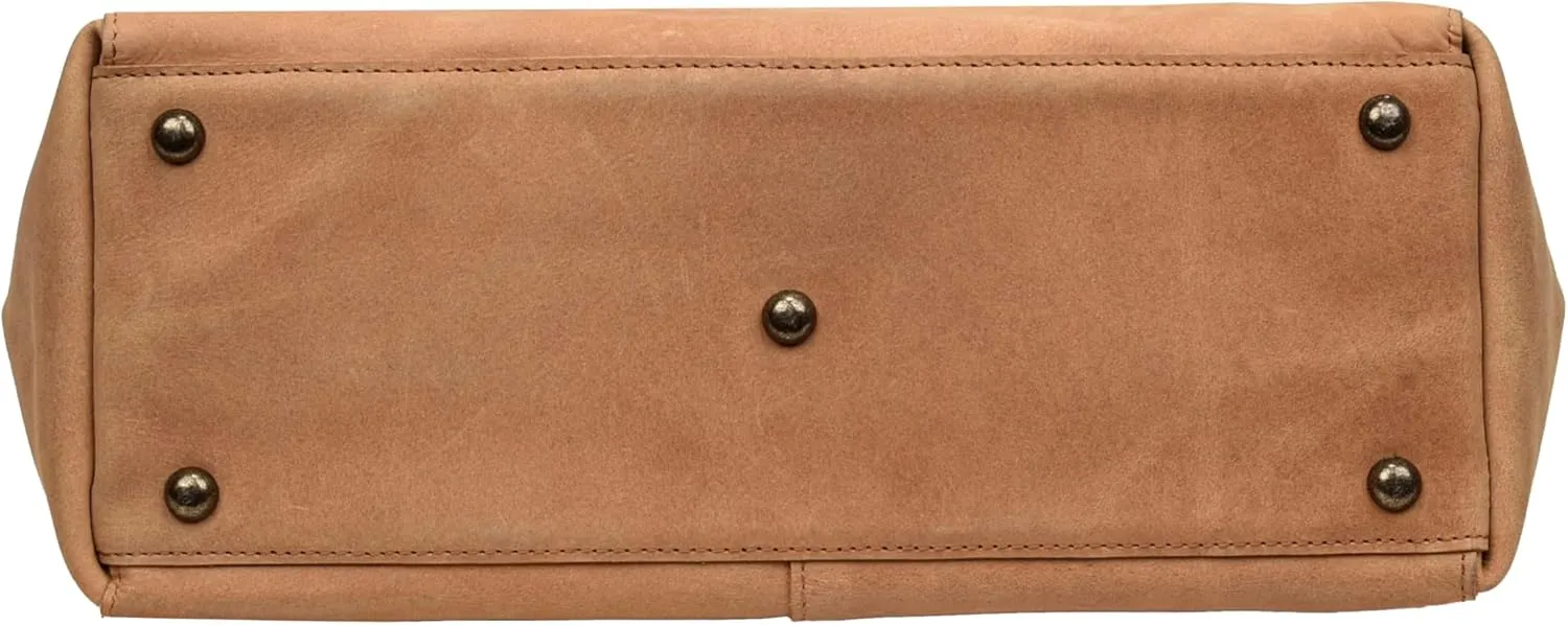 ANTONIO VALERIA Ava Leather Tote/Top Handle Shoulder Bag for Women