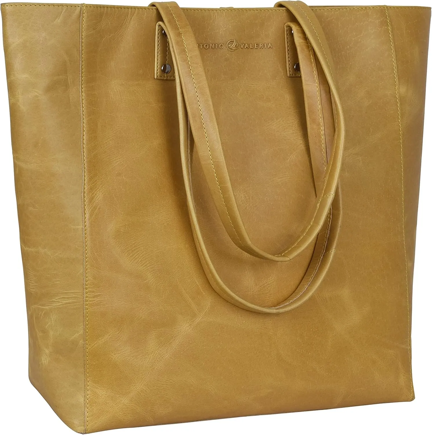 ANTONIO VALERIA Ava Leather Tote/Top Handle Shoulder Bag for Women