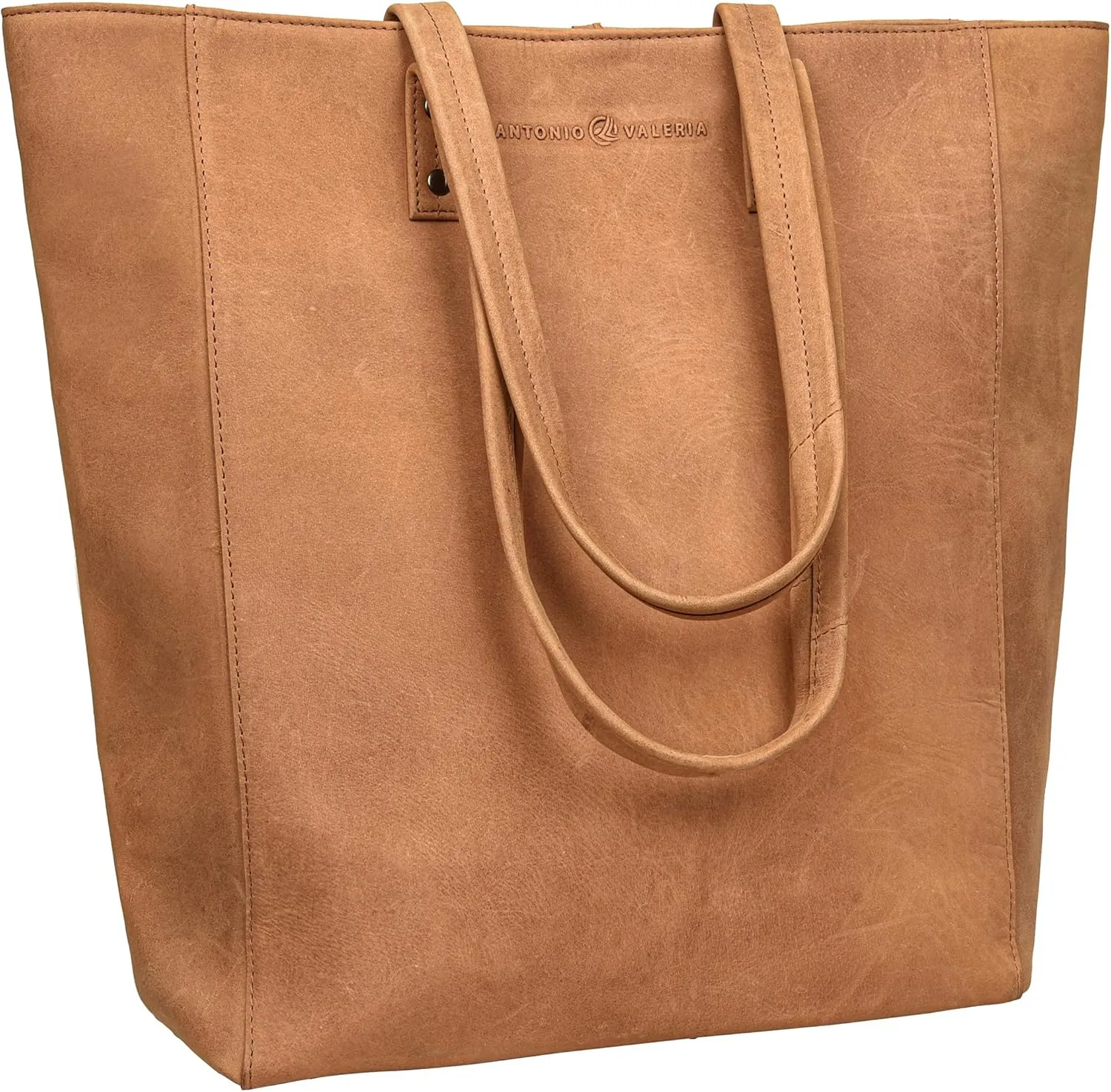ANTONIO VALERIA Ava Leather Tote/Top Handle Shoulder Bag for Women