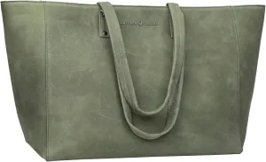ANTONIO VALERIA Avery Leather Tote/Top Handle Shoulder Bag for Women