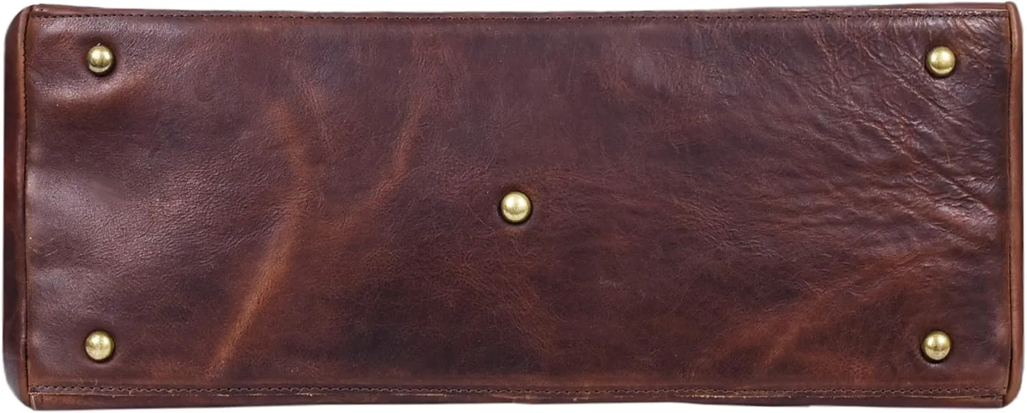 ANTONIO VALERIA Avery Leather Tote/Top Handle Shoulder Bag for Women