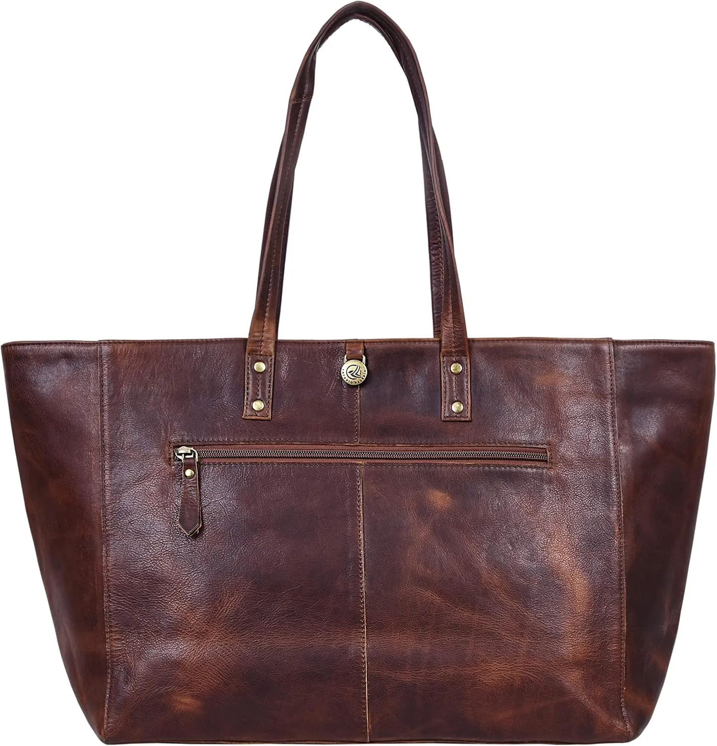 ANTONIO VALERIA Avery Leather Tote/Top Handle Shoulder Bag for Women